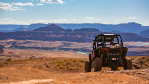 An ATV overlooking things to do in Moab Utah - Moab Giants